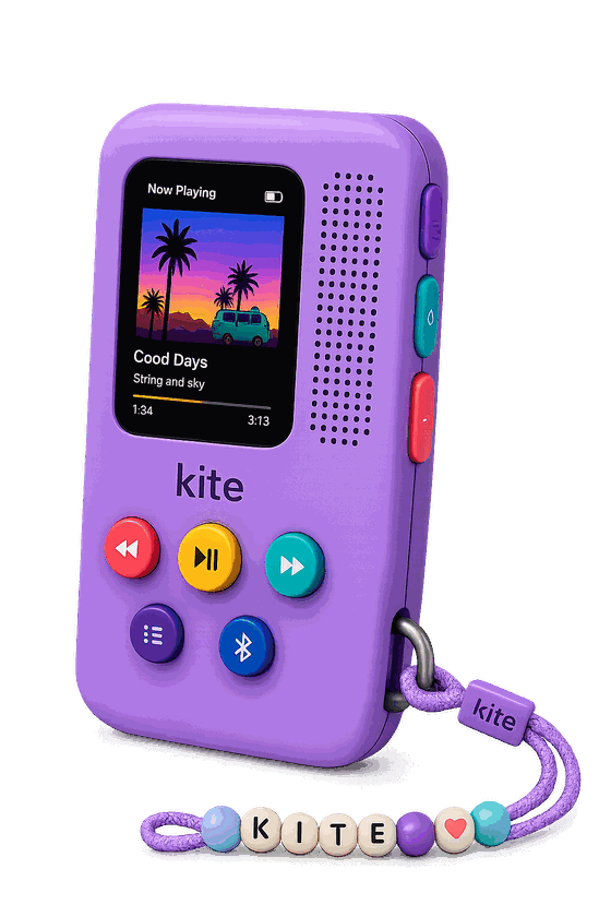 kite music device in purple